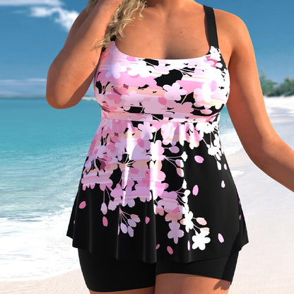 🌈🌴✨【40-110KG】2025 Novi dvodijelni bikini komplet s printom za veće veličine