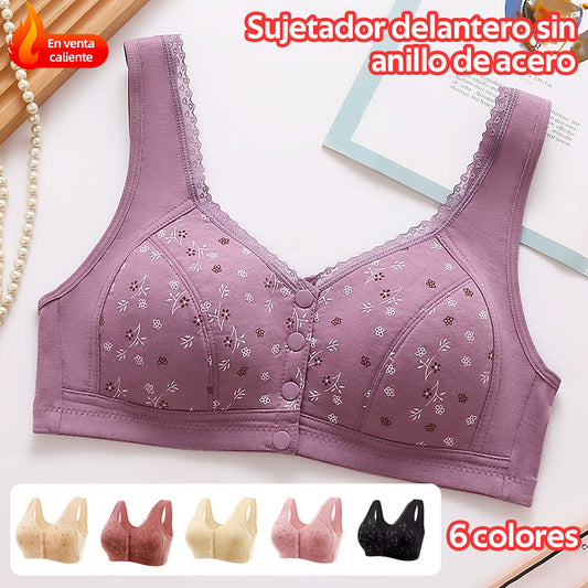 🔥🔥【Compra 1 y llévate 1 gratis】Sujetador fino de verano para mujer de talla grande sin aro de acero
