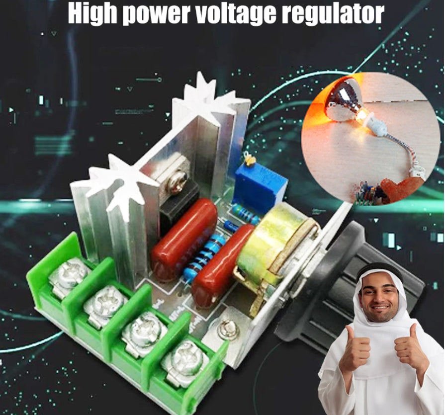 【🎁Compre 1 y llévese 1 gratis】🧰⚡️Regulador de voltaje electrónico de tiristor de alta potencia de 2000 W