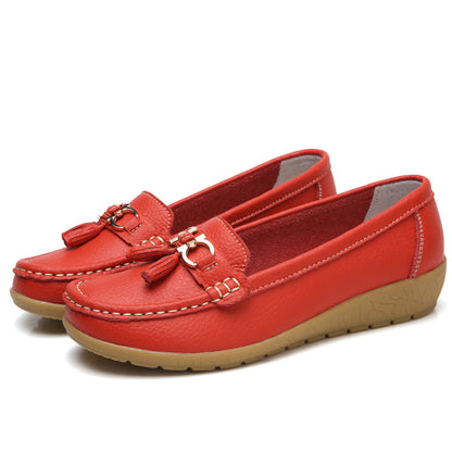 😍【35-44】 Zapatos de cuero para mujer de moda primavera-verano 2025 nuevos