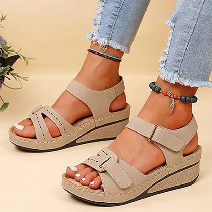 Retro ženske sandale 35-42, udobne ženske sandale na wedges