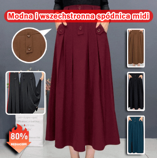 💐【Oferta ograniczona czasowo】🌺【45-90KG】2025 nowa modna szyfonowa spódnica z wysokim stanem