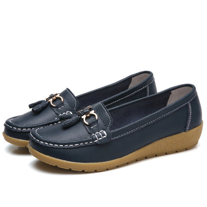 😍【35-44】 Zapatos de cuero para mujer de moda primavera-verano 2025 nuevos