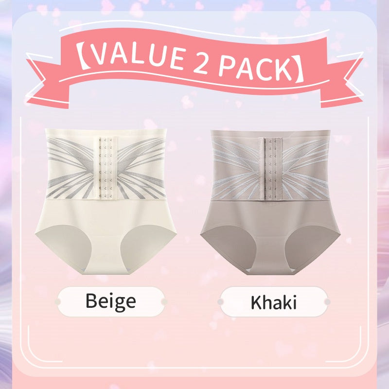 🥰😍【Paquete de 2-(precio medio 14.5 euros)】Cintura alta, botones, glúteos fuertes para control de barriga, bragas moldeadoras