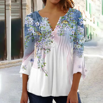 【【🔥Descuentos de temporada.🔥】】 [S-5XL] Camiseta de cuello en V para mujer 