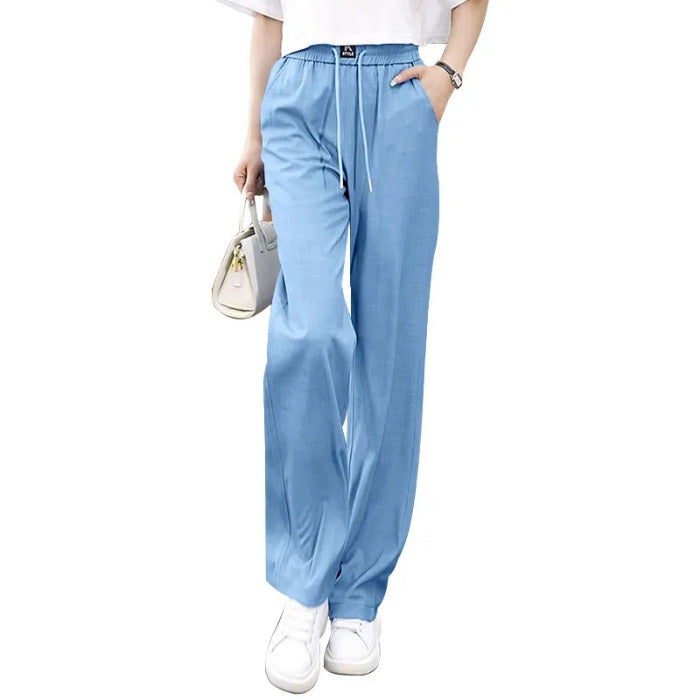 ❤️2025【S-3XL】 Ice Silk široke traperice visokog struka 