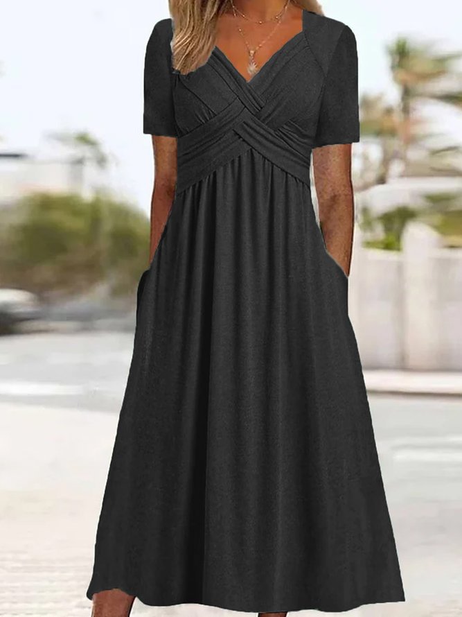🔥🔥【Oferta del Día de la Mujer 3/8 38% de descuento】【S-5XL】Nuevo vestido midi informal de algodón 