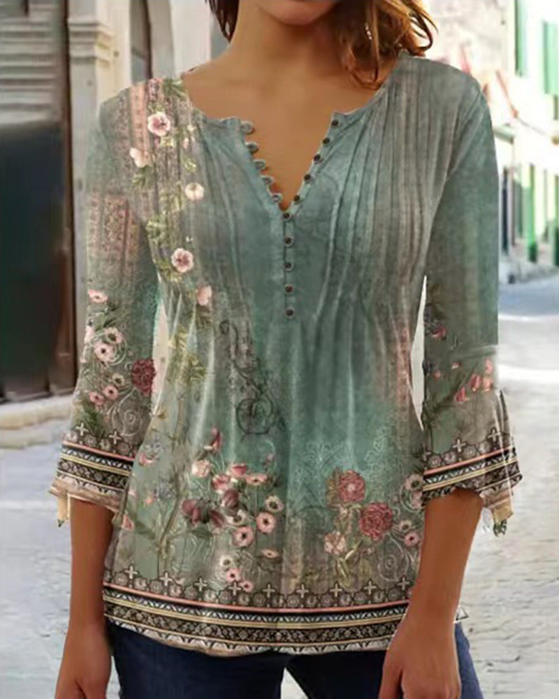 【【🔥Descuentos de temporada.🔥】】 [S-5XL] Camiseta de cuello en V para mujer 