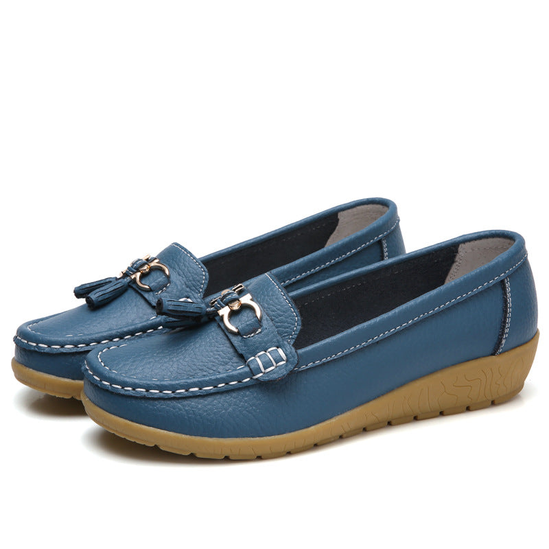 😍【35-44】 Zapatos de cuero para mujer de moda primavera-verano 2025 nuevos