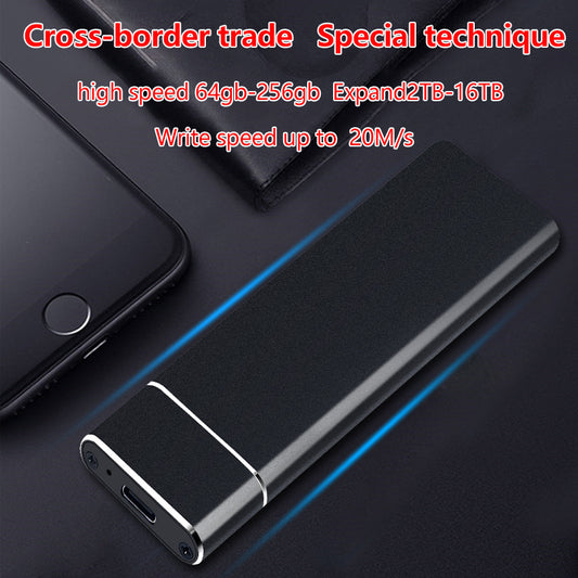 🔥🎉【Kup jeden, a drugi dostaniesz gratis】【4T】🔥Nowy, szybki, mobilny dysk SSD, uniwersalny do telefonów komórkowych i komputerów