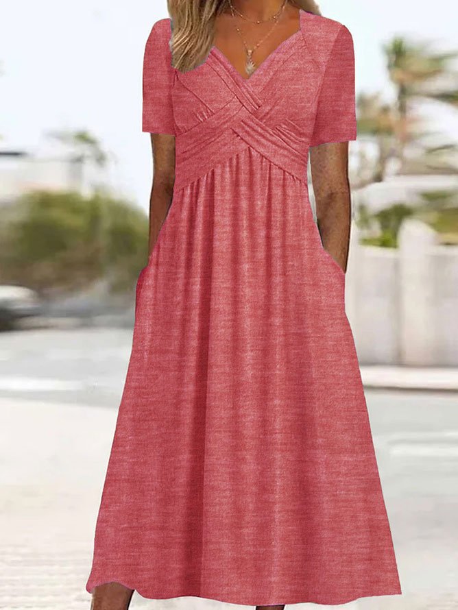 🔥🔥【Oferta del Día de la Mujer 3/8 38% de descuento】【S-5XL】Nuevo vestido midi informal de algodón 