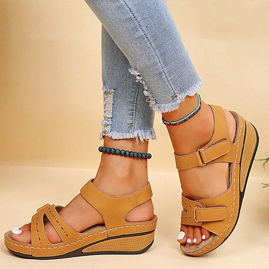Retro ženske sandale 35-42, udobne ženske sandale na wedges