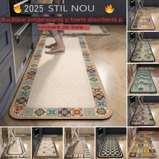 💥💥【40*60+40*120cm】【Tylko teraz: -40%】Maty antypoślizgowe i bardzo chłonne do kuchni i łazienki