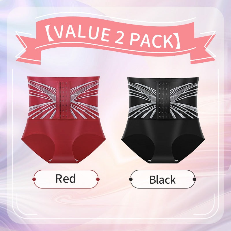 🥰😍【Paquete de 2-(precio medio 14.5 euros)】Cintura alta, botones, glúteos fuertes para control de barriga, bragas moldeadoras