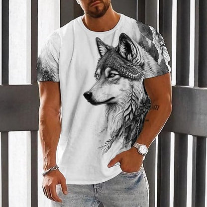 【Kupi 1, dobij 1】【2XS-6XL】👕👕 Muška majica s printom vukova