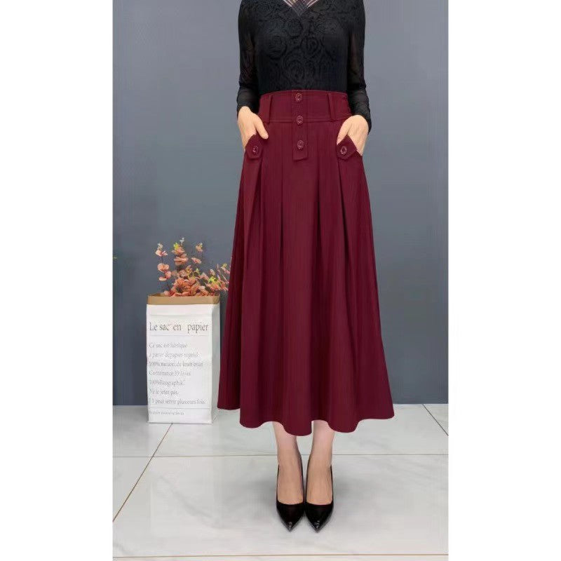 💐【Oferta ograniczona czasowo】🌺【45-90KG】2025 nowa modna szyfonowa spódnica z wysokim stanem