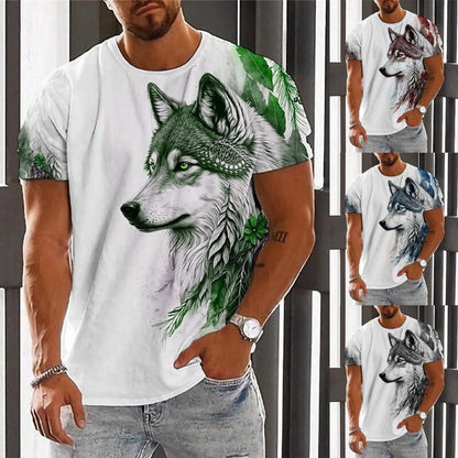 【Kupi 1, dobij 1】【2XS-6XL】👕👕 Muška majica s printom vukova