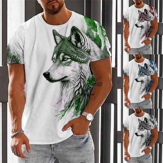 【Kupi 1, dobij 1】【2XS-6XL】👕👕 Muška majica s printom vukova