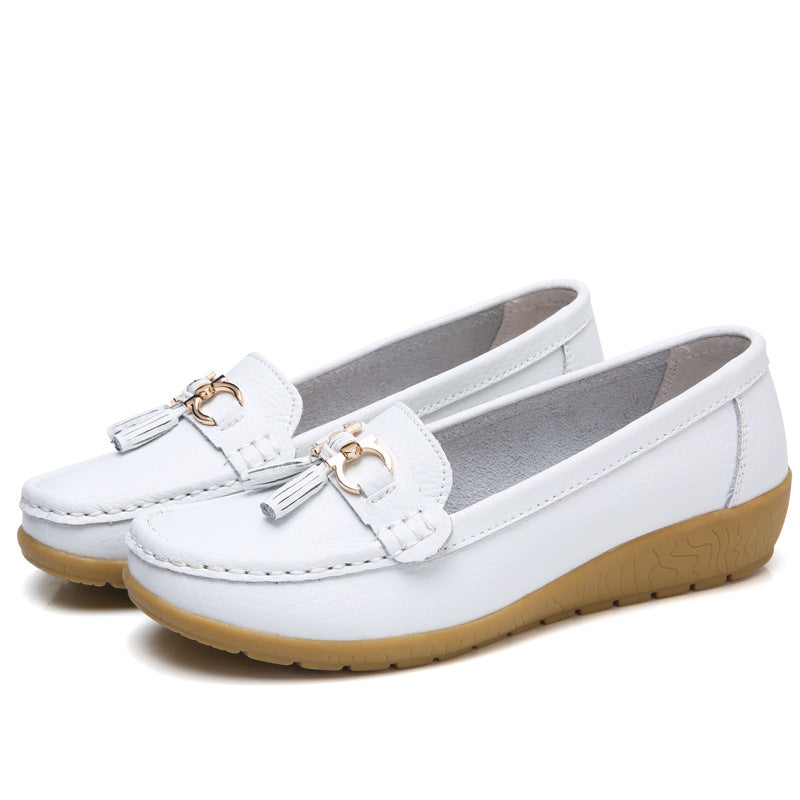 😍【35-44】 Zapatos de cuero para mujer de moda primavera-verano 2025 nuevos