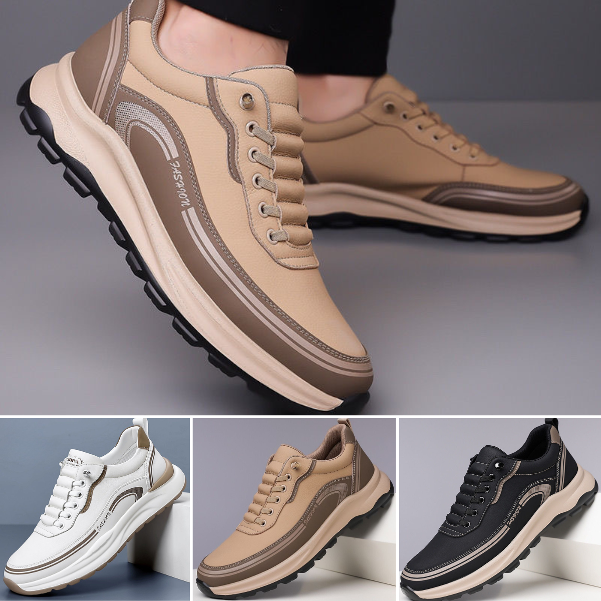 👟🔥50% popusta🔥【39-45】2025 nova muška sportska obuća od vodootporne kože, prašine