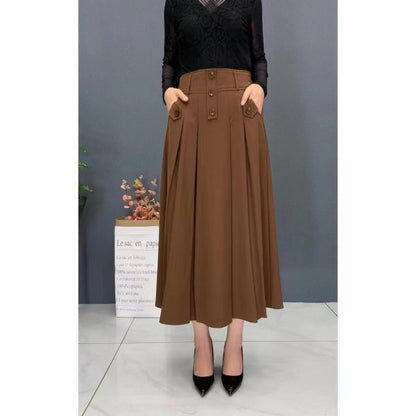 💐【Oferta ograniczona czasowo】🌺【45-90KG】2025 nowa modna szyfonowa spódnica z wysokim stanem