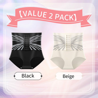 🥰😍【Paquete de 2-(precio medio 14.5 euros)】Cintura alta, botones, glúteos fuertes para control de barriga, bragas moldeadoras