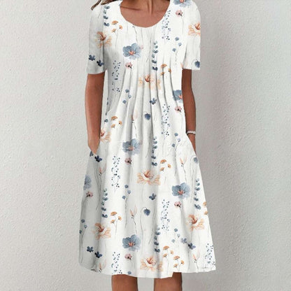 💗sukienka midi, eleganckie wyjścia, motywy botaniczne