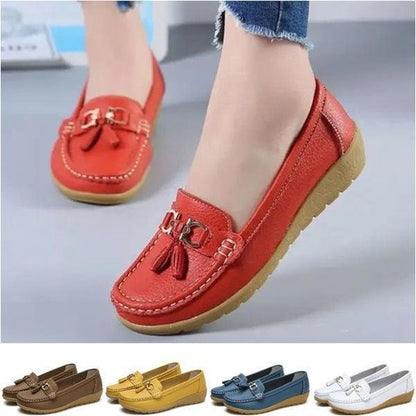 😍【35-44】 Zapatos de cuero para mujer de moda primavera-verano 2025 nuevos