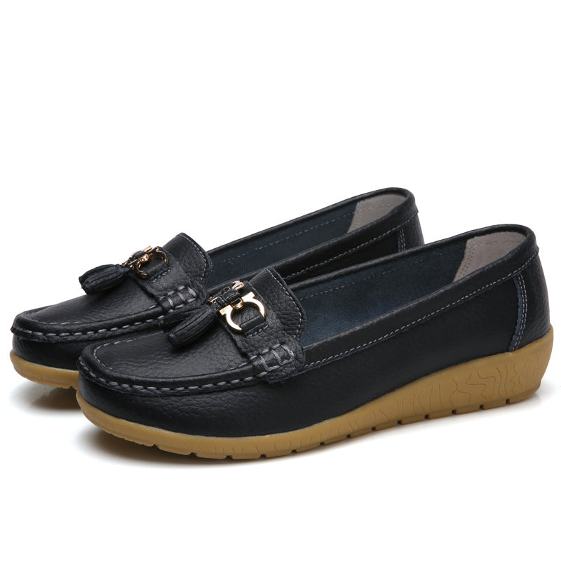 😍【35-44】 Zapatos de cuero para mujer de moda primavera-verano 2025 nuevos