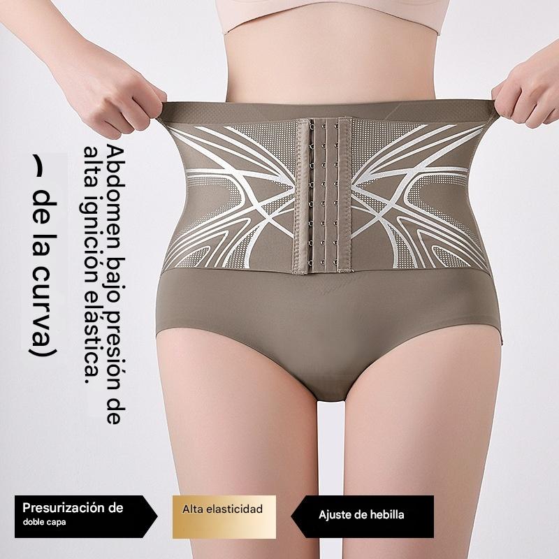 🥰😍【Paquete de 2-(precio medio 14.5 euros)】Cintura alta, botones, glúteos fuertes para control de barriga, bragas moldeadoras